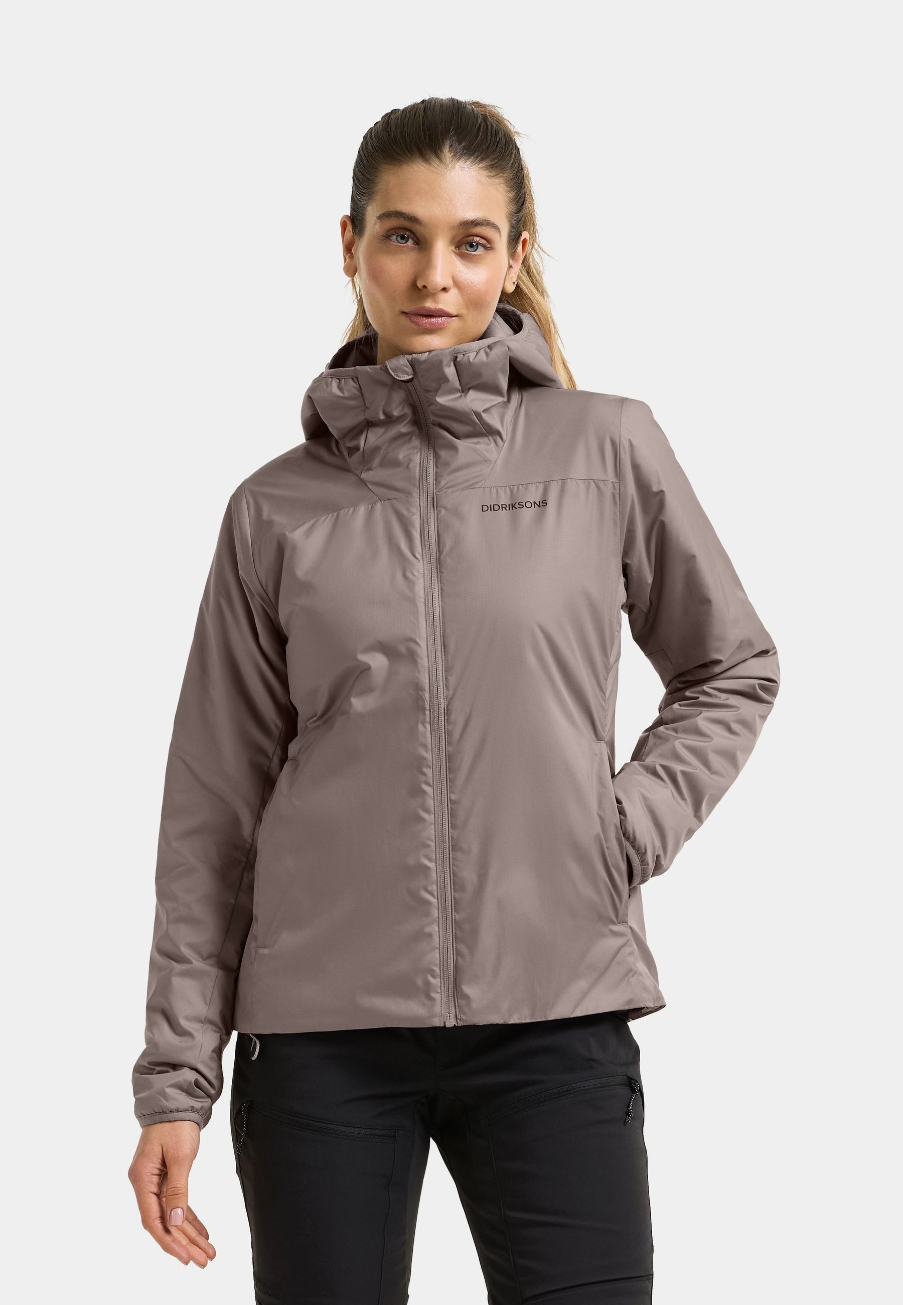 Didriksons Outdoorjacke Damen Leichte Thermojacke KARIX mit Kapuze mit Taschen