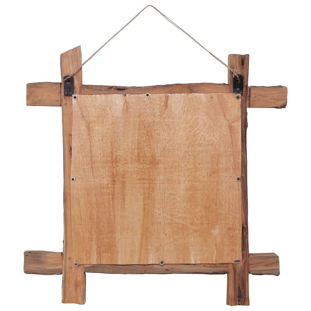 vidaXL Spiegel Holzspiegel Natur 70x70 cm Recyceltes holz (1-St)