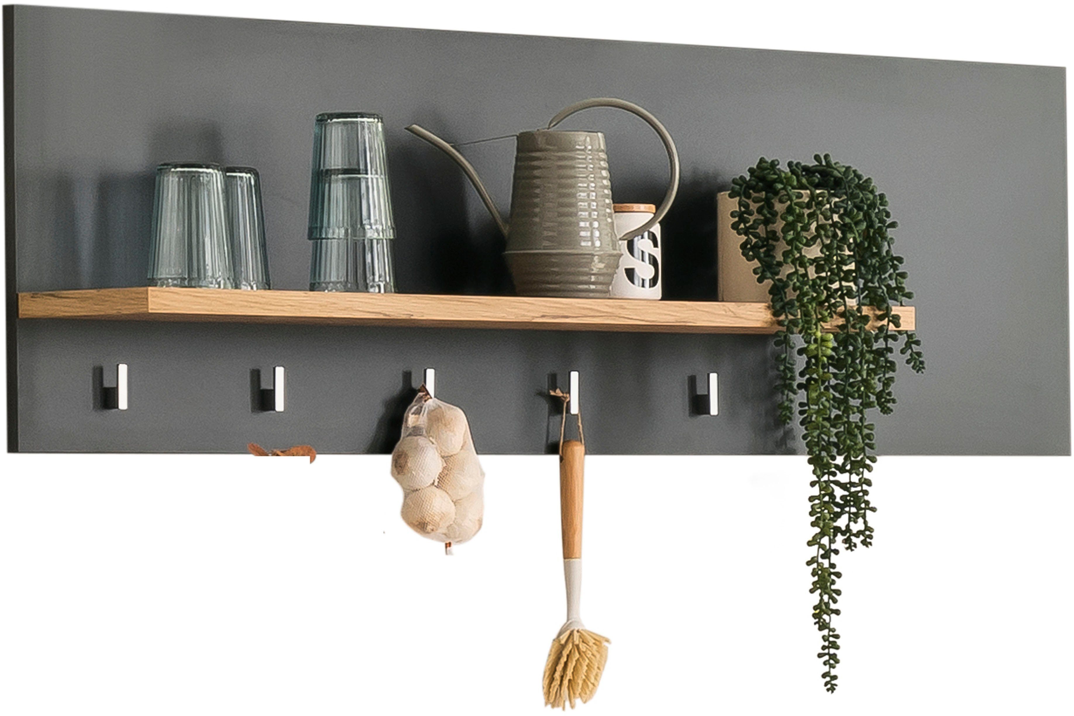 OTTO home Wandregal KS-Westminster, Breite 130 cm, mit 5 Haken, exclusiv by Otto