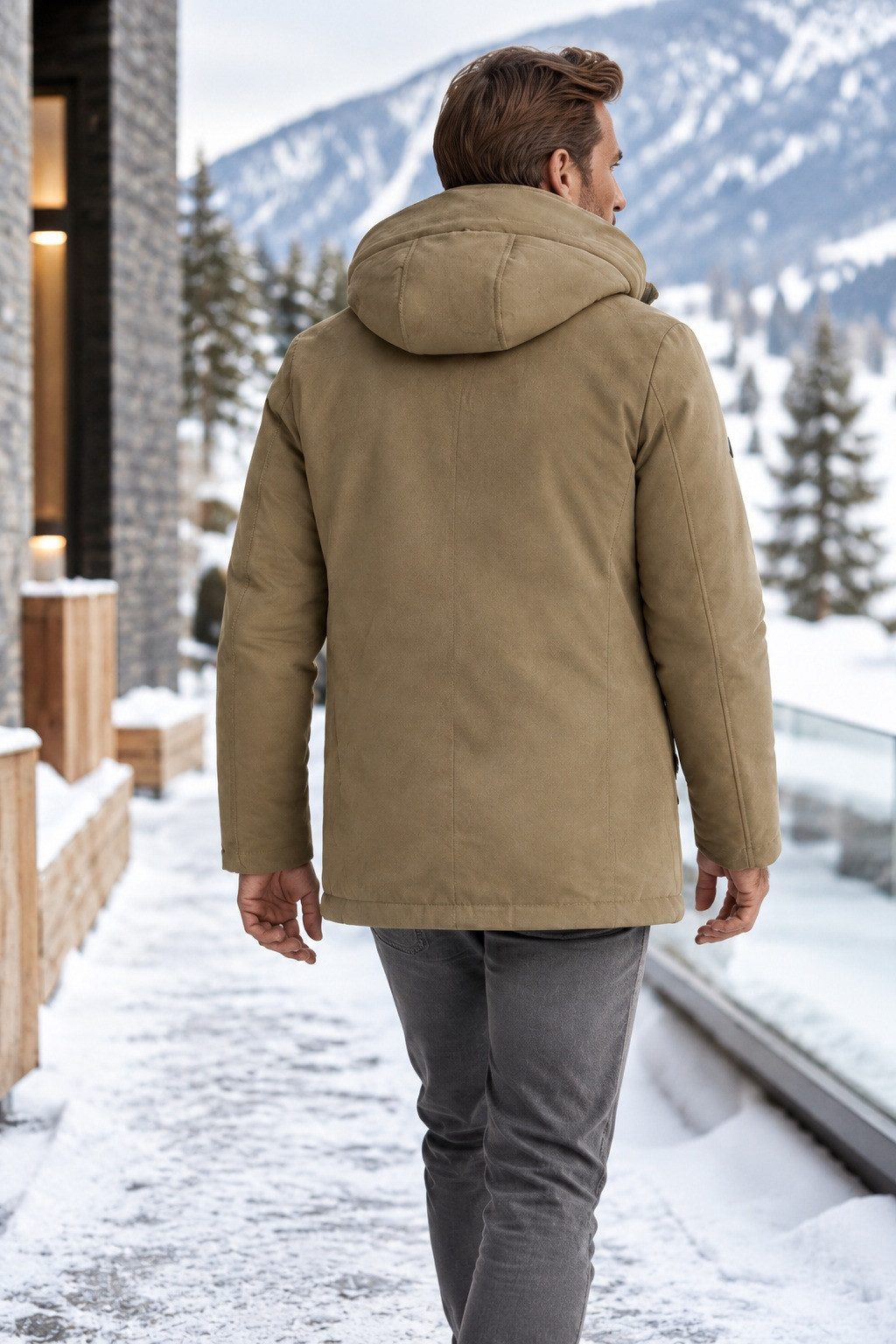MILESTONE Parka MSBennet aus Microvelours mit abnehmbarer Kapuze, atmungsaktiv wasserabweisend – Bild 4 von 5