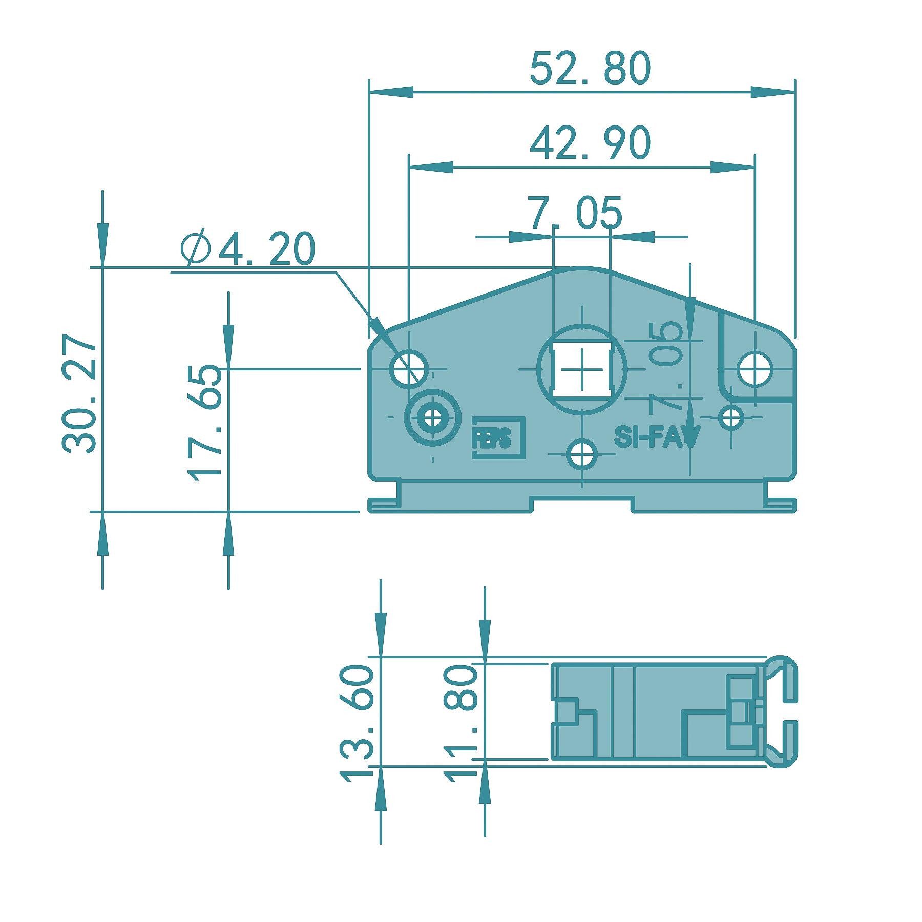 FEPS Fensterbeschlag Getriebegehäuse inkl. Zahnrad für Fenstergetriebe der Marke Siegenia (Ersatz Schneckengehäuse für Siegenia Favorit, 1 St., für Holz- und Kunststofffenster), verzinkt, 5,28 × 1,36 × 3,03 cm
