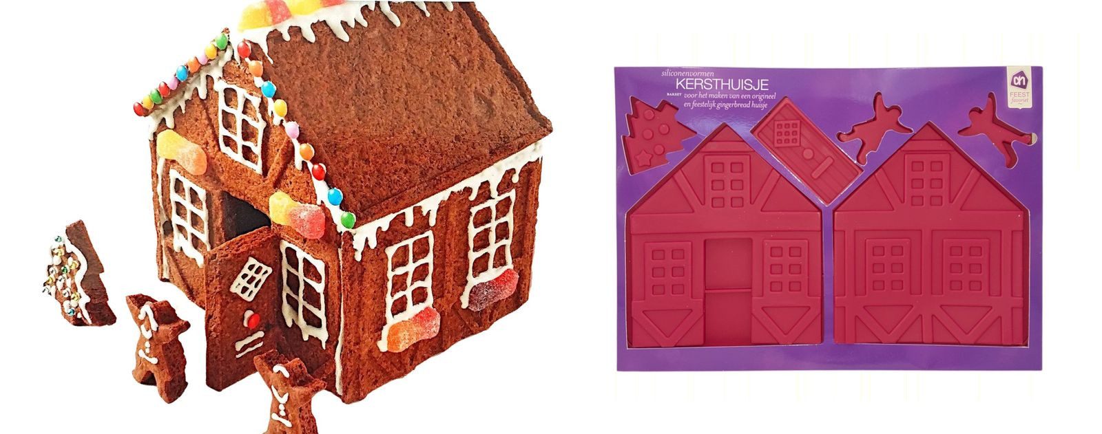 BURI Backform Lebkuchenhaus Backform Weihnachten Hexenhaus Knusperhaus Lebkuchen – Bild 3 von 5