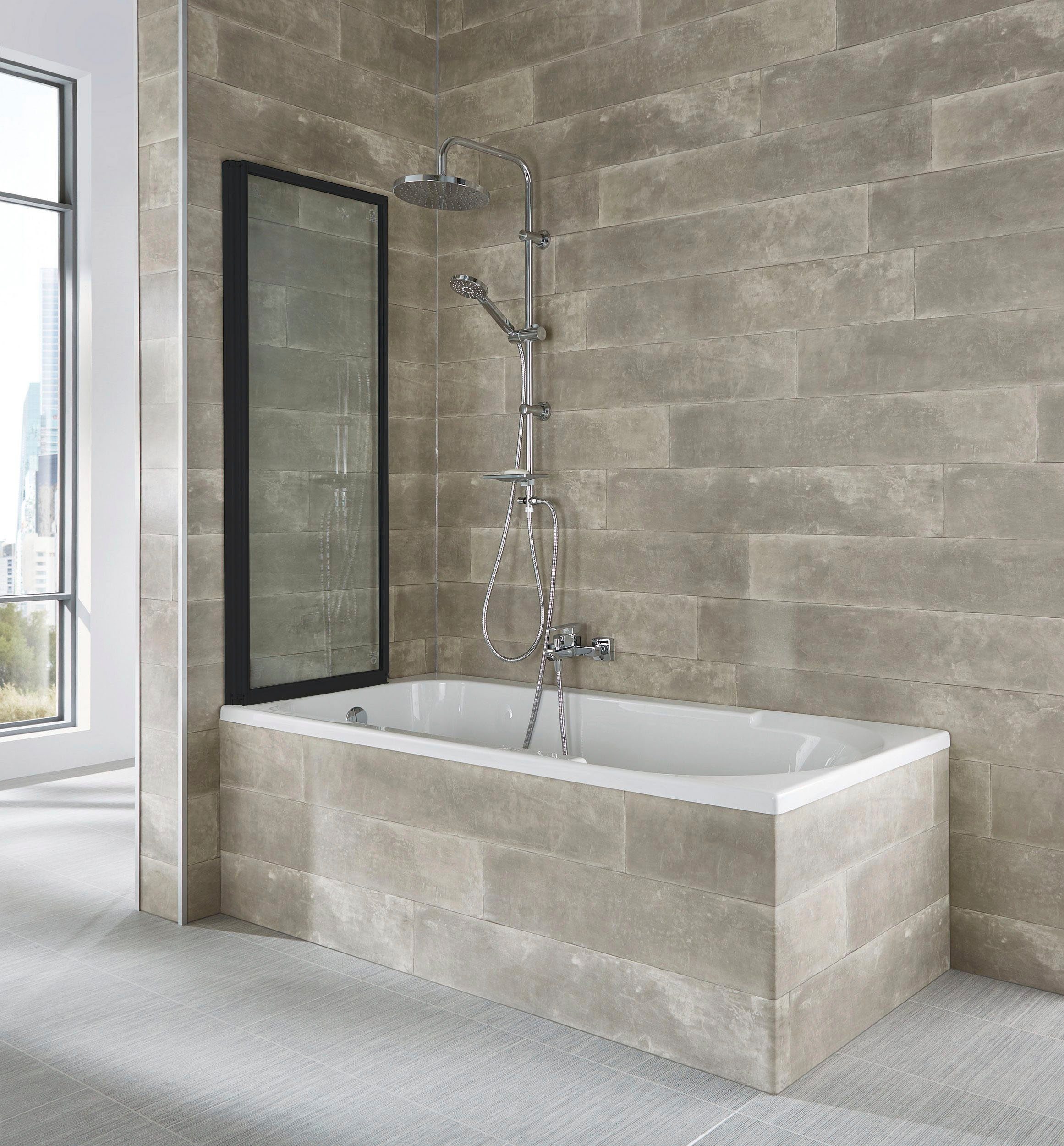 welltime Badewannenaufsatz Nassau, Einscheibensicherheitsglas, (2 tlg), Komplett zusammenfaltbar – Bild 4 von 5