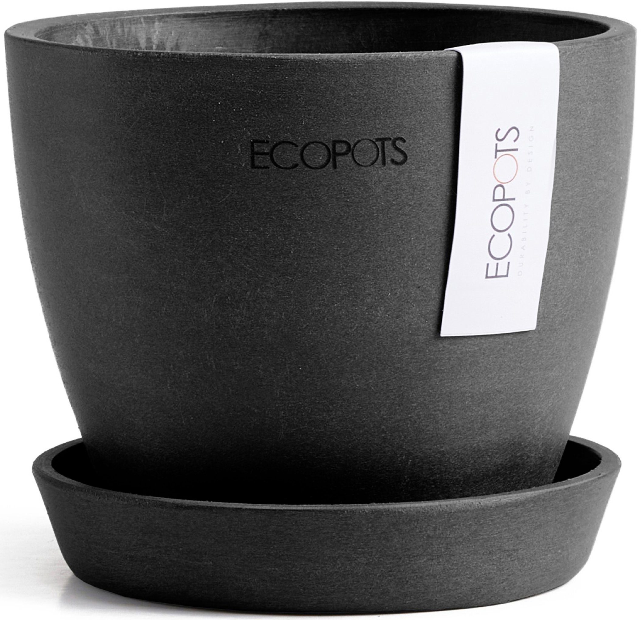 ECOPOTS Blumentopf Antwerp Mini 11 Dunkelgrau, günstig online kaufen