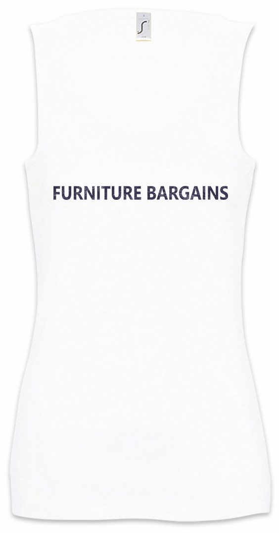 Urban Backwoods Tanktop Furniture Bargains Ärmelloses Damen T-Shirt Eastenders East Symbol Logo Enders Venture Ian