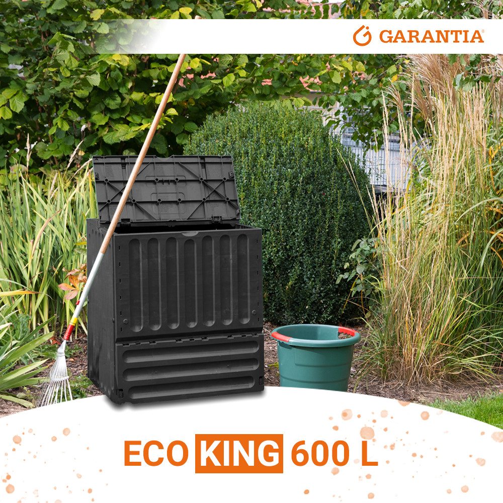 GARANTIA Komposter ECO-KING Komposter 600 Liter schwarz, 600 l