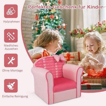 KOMFOTTEU Kindersofa Kindermöbel, aus Samtstoff & hochwertigem Schwamm