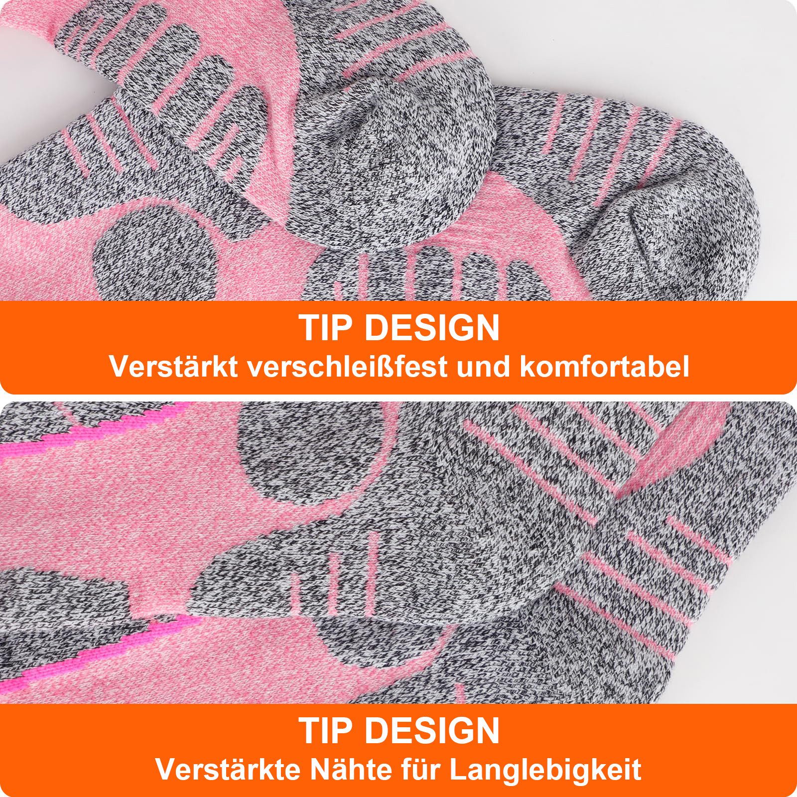 BTTO Funktionssocken Thermosocken Heizsocken,Elektrisch Beheizte Socken,Hochelastische Thermo Socken für Männer und Frauen,für Skifahren, Skaten, Wandern