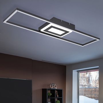 etc-shop LED Deckenleuchte, Leuchtmittel inklusive, Warmweiß, Deckenleuchte Wohnzimmerlampe LED Gestell