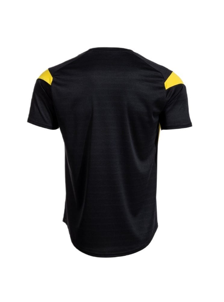 Joma T-Shirt Tennis-T-Shirt Corta Montreal 2025 schwarz/gelb Herren