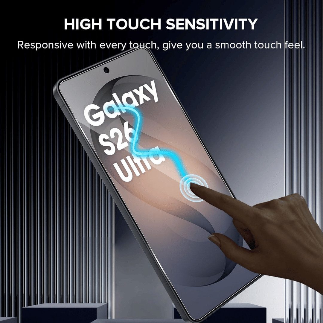 SmartUP Displayschutzglas 2X Schutzglas für Samsung Galaxy S26 Ultra Display Panzerfolie Full 9H für Samsung Galaxy S26 Ultra, 2 Stück, Rundumschutz, passgenaue – Bild 3 von 5