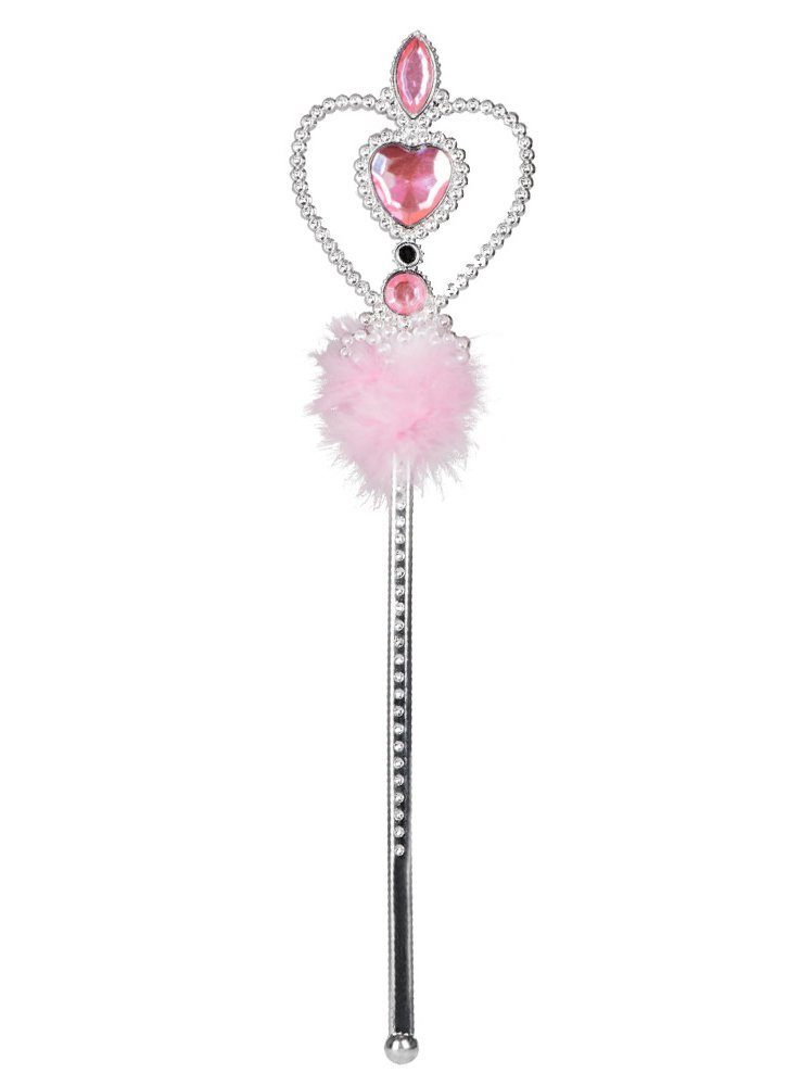 Boland Feen-Kostüm Herzfee Zauberstab, Glitzernder Feenstab für die Märchenprinzessin