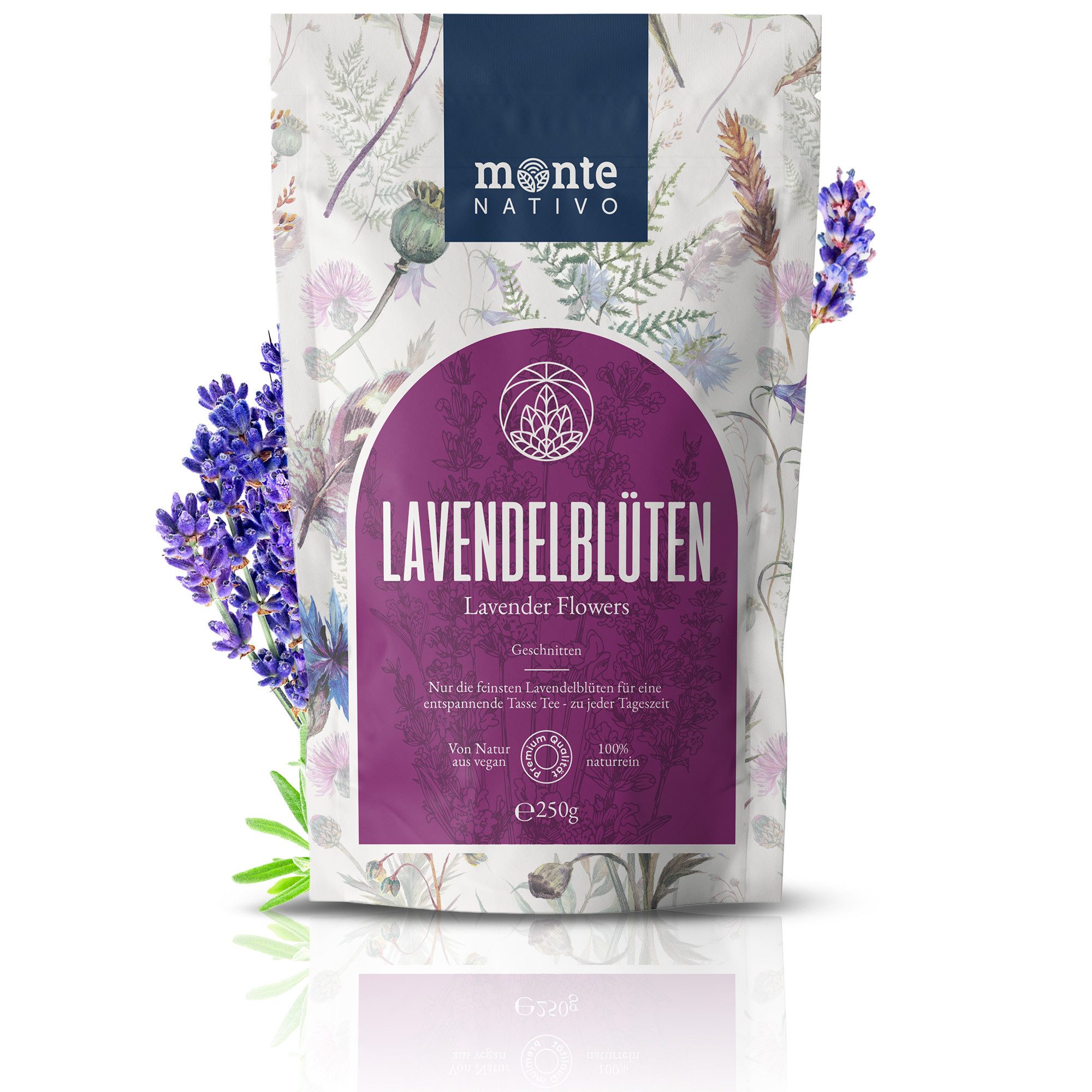 Monte Nativo Tee Lavendelblüten Kräutertee lose, – dezent blumig mit einer sanften, leicht herben Note