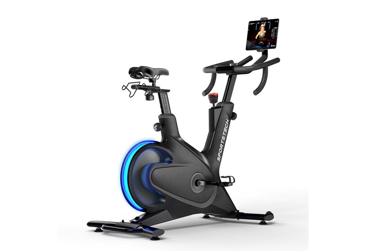 Sportstech Speedbike sBike Lite, LED-Funktion & App Support, Innovatives Speedbike