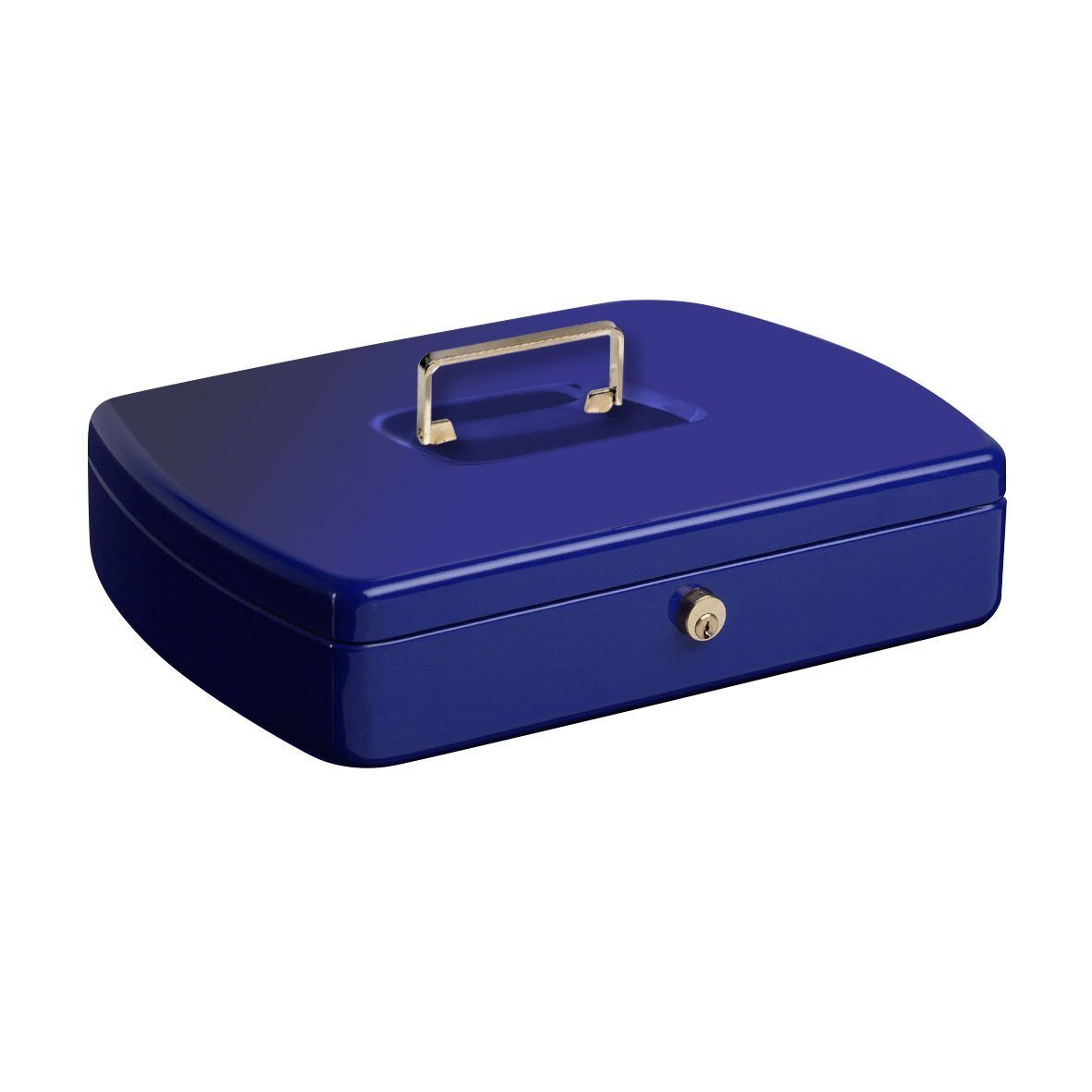 Tragbare Metall-Passwort-sichere Geldkassette, Sparschwein, Geld-Organizer  (blau)