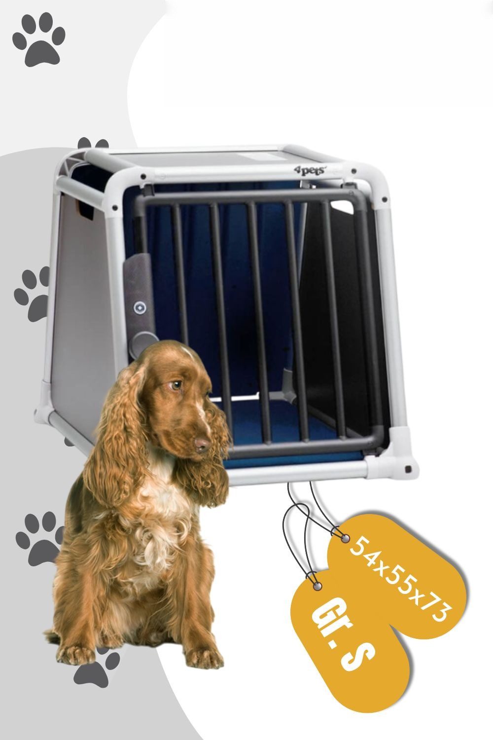 4pets Hunde-Transportbox Transportbox bis 17 kg