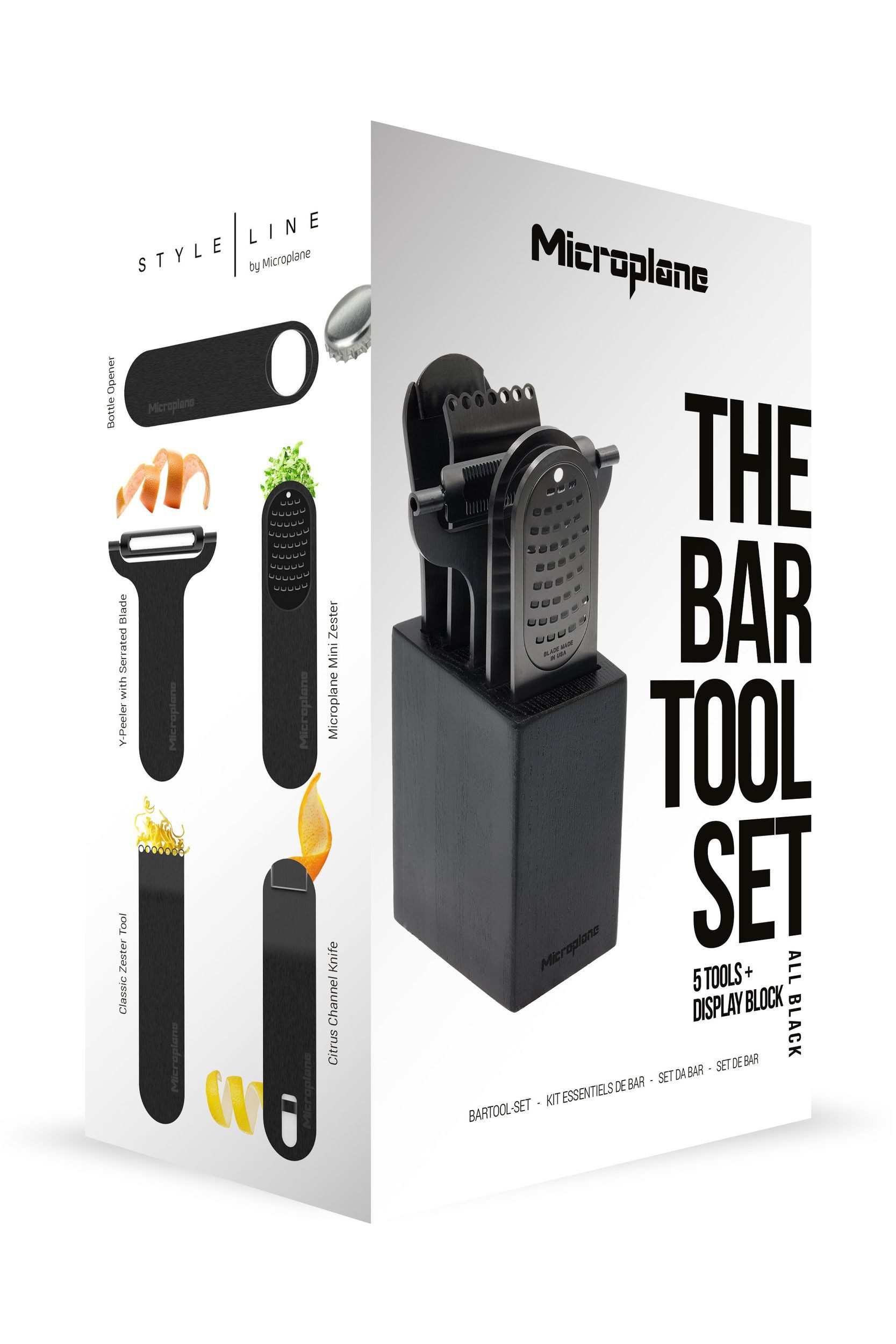 Microplane Küchenreibe Bar Tools schwarz 41052