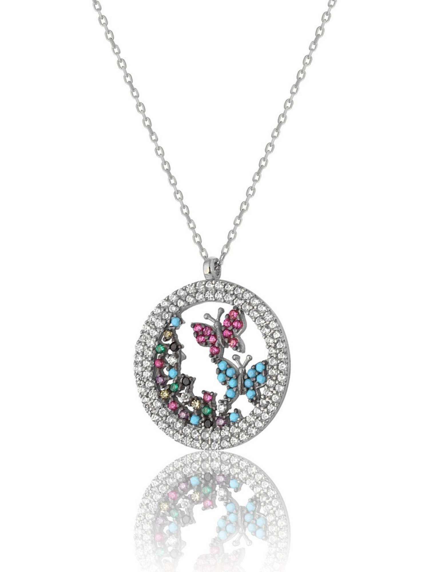 Nisan Kette und Anhänger Set, 925 Sterling Silber Damen Halskette – Schmett günstig online kaufen