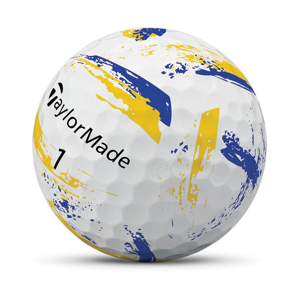Taylormade Golfball TaylorMade Golfball SpeedSoft Ink Blau/Gelb 1 Dutzend