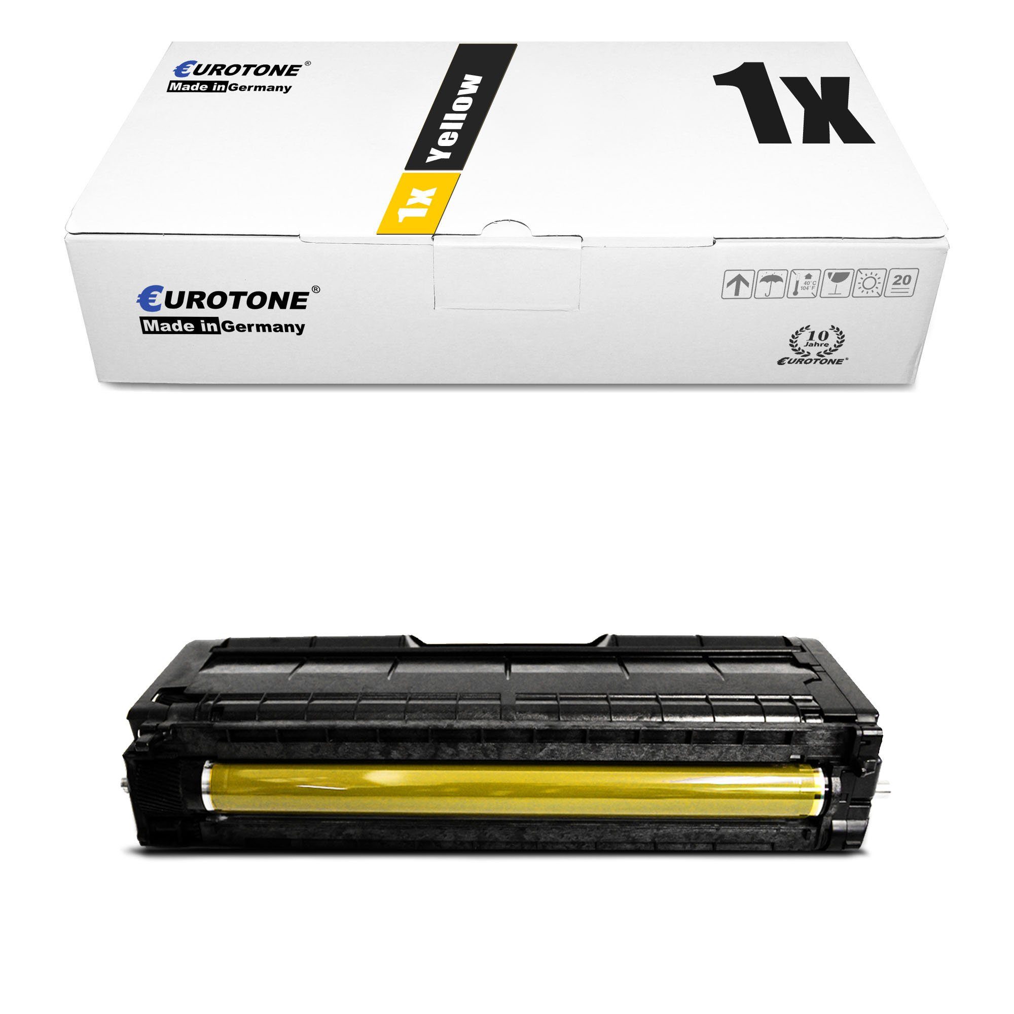 Eurotone Tonerkartusche Toner ersetzt Ricoh 407719 fr SP C252 Yellow