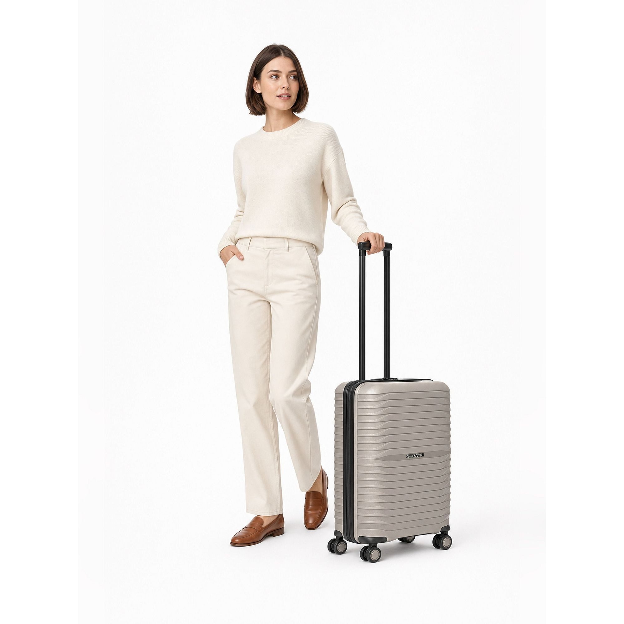 Stratic Handgepäck-Trolley Shine, 4 Rollen, Polypropylen