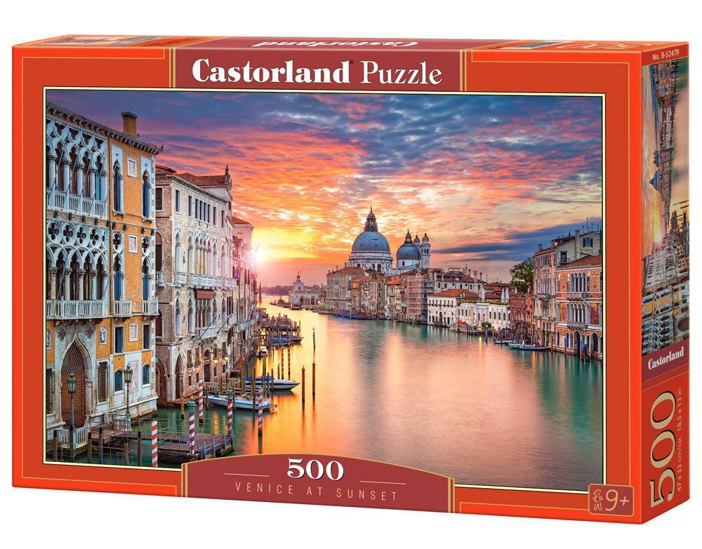 Castorland Puzzle Puzzle 500 Venice Teile, Puzzleteile B-52479 Sunset, at Castorland