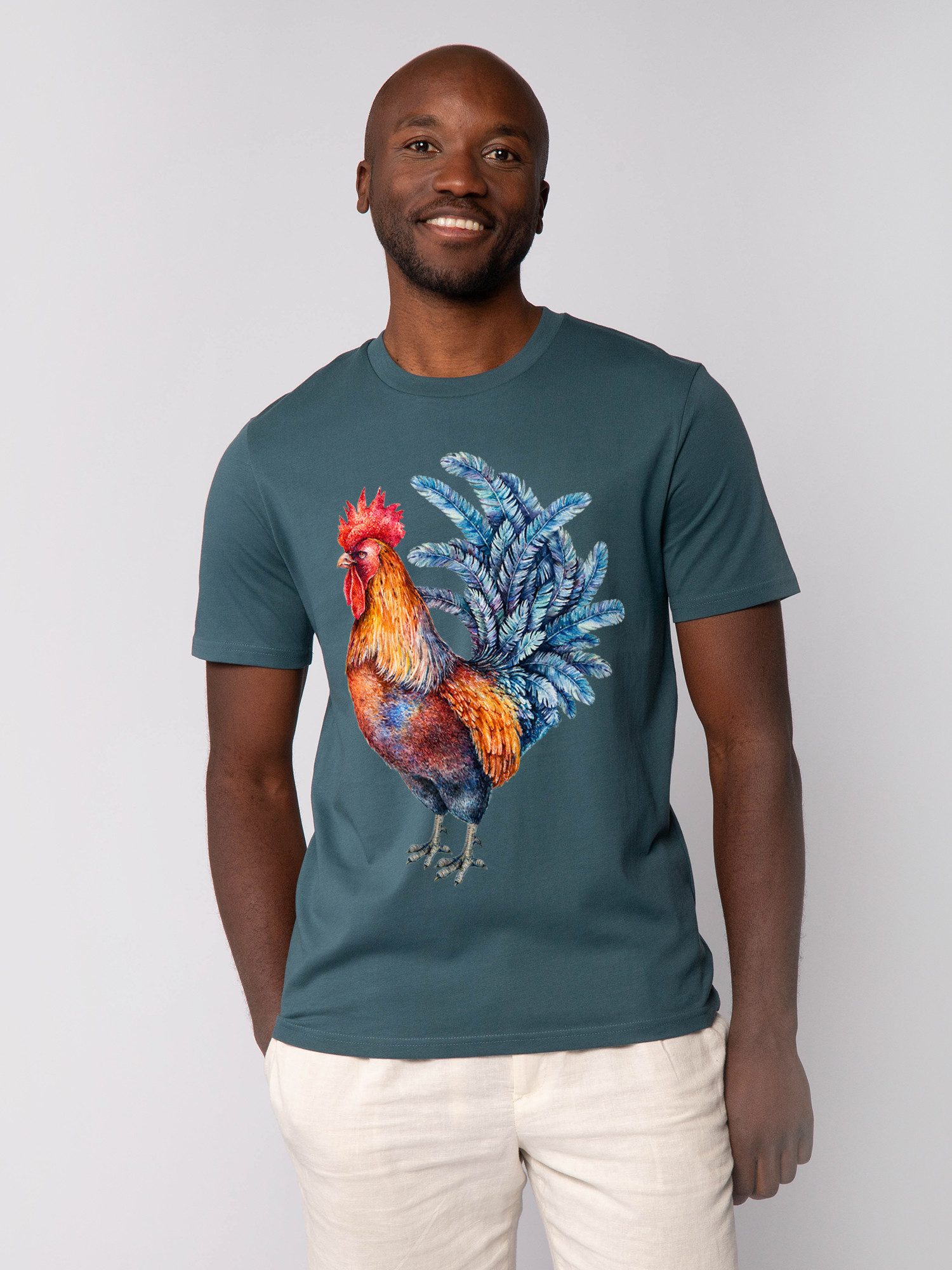 T-Shirt Grimmiger Gockel