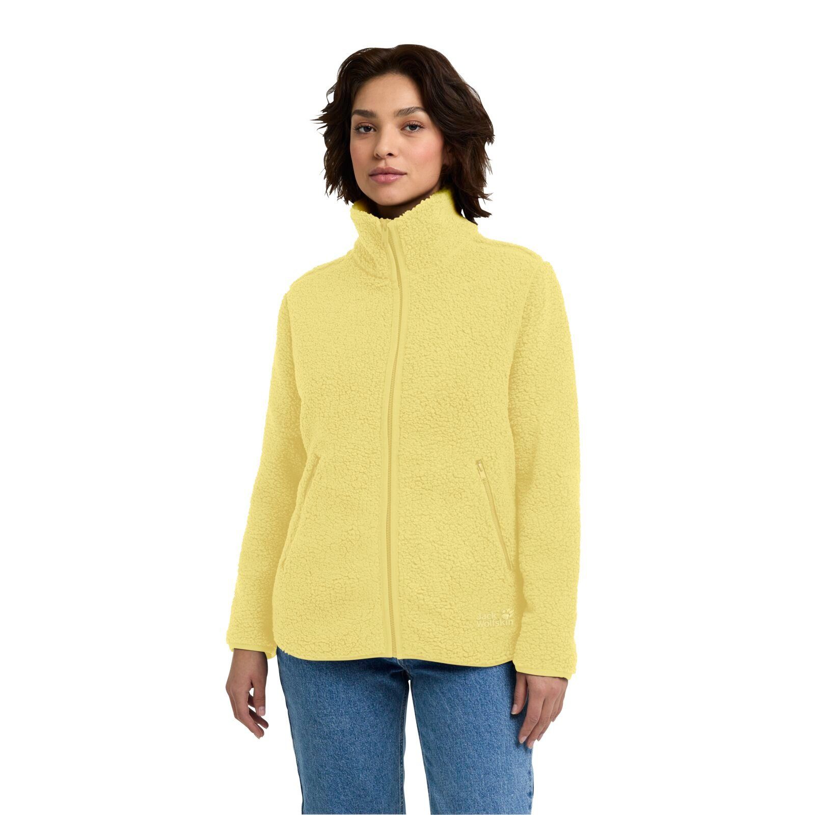 Jack Wolfskin Fleecejacke High Curl (warm, atmungsaktiv) gelb Damen günstig online kaufen