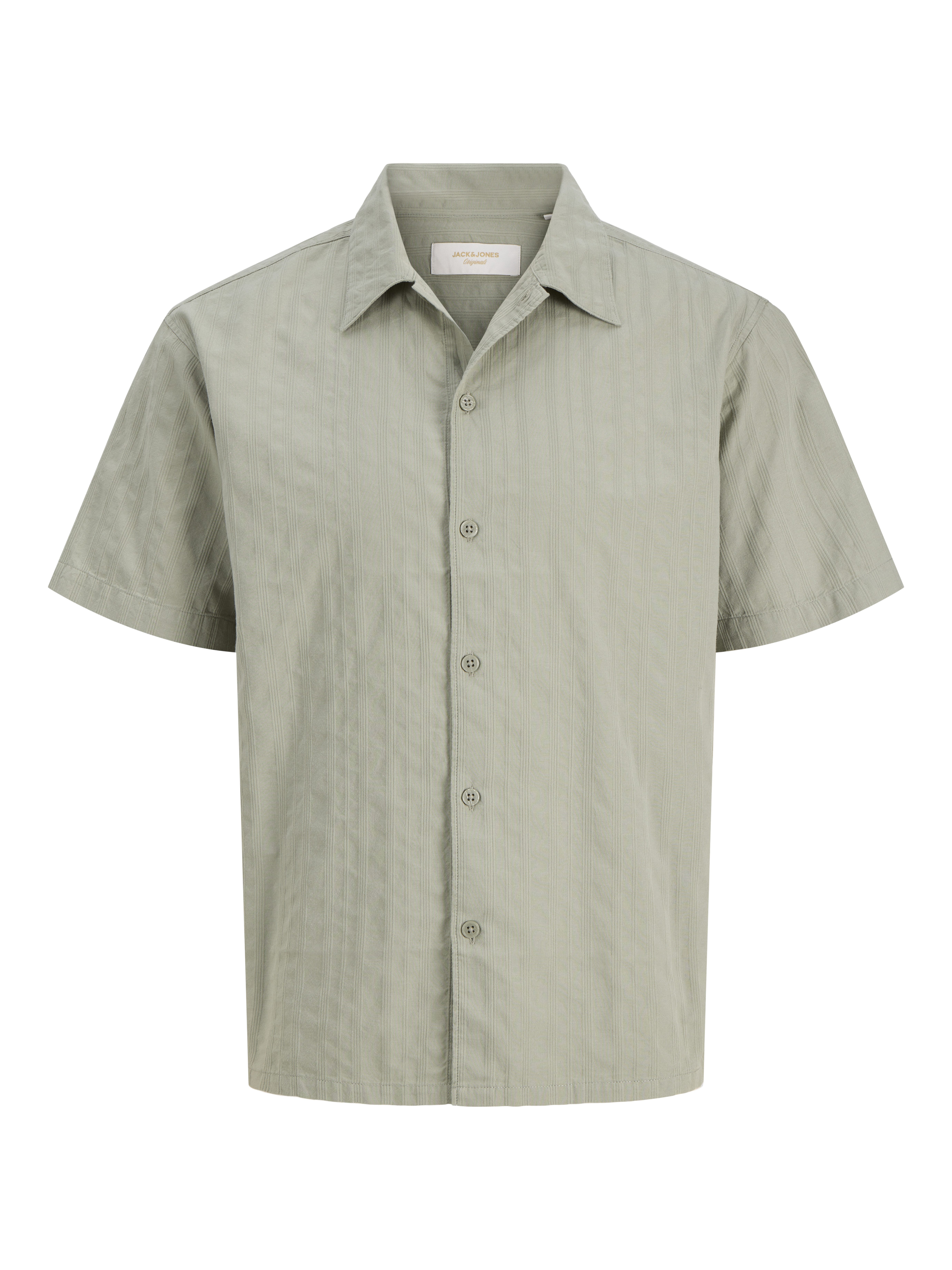 Jack & Jones Kurzarmhemd JORRIVIERA TEXTURE SHIRT SS mit Hemdkragen
