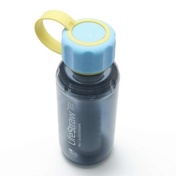 LifeStraw Trinkflasche Play, mit 2 Stufen, Filter, 300 ml, Stormy, Wasserfilter, Blau