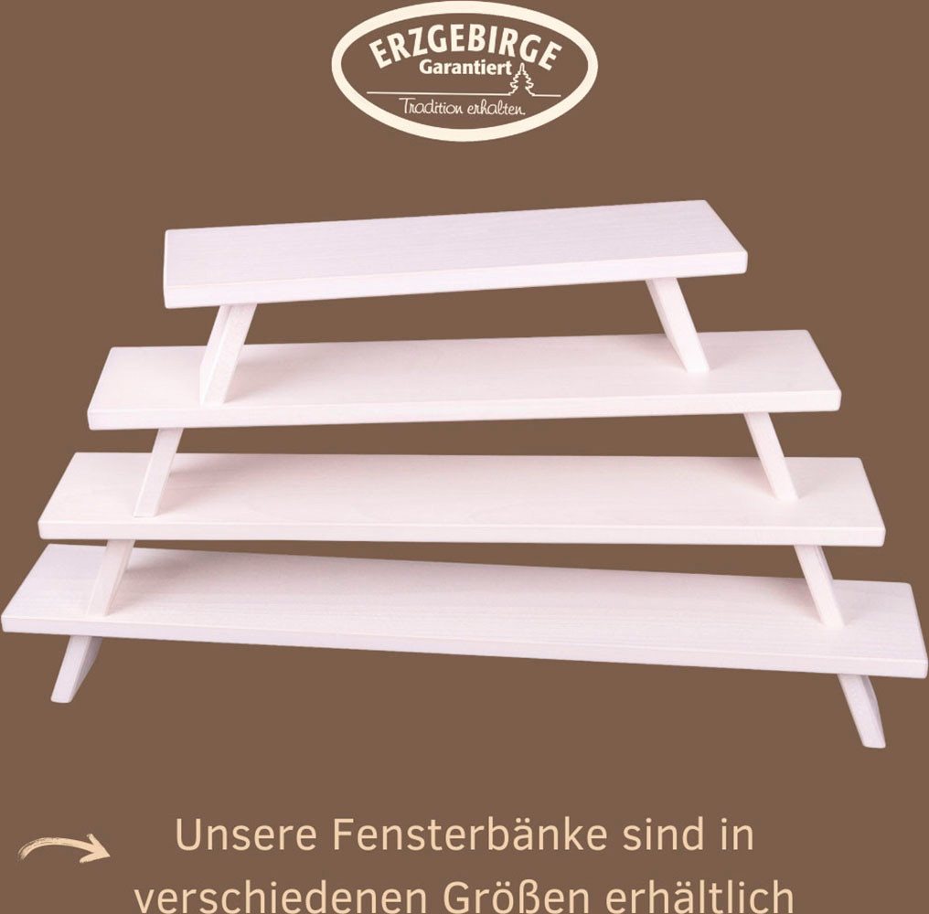 Weigla Schwibbogen-Fensterbank Weihnachtsdeko, Made in Germany (1-tlg), aus Buchenholz, Tiefe ca. 7,5 cm