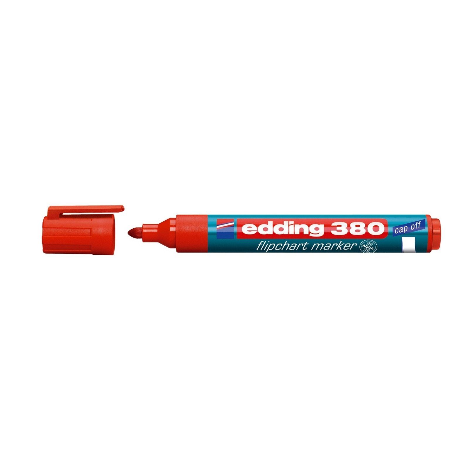 edding Rundspitze Rot edding mm Marker 1-tlg), schnelltrocknend 1,5-3 380, Filzstift (Stück, Flipchartmarker