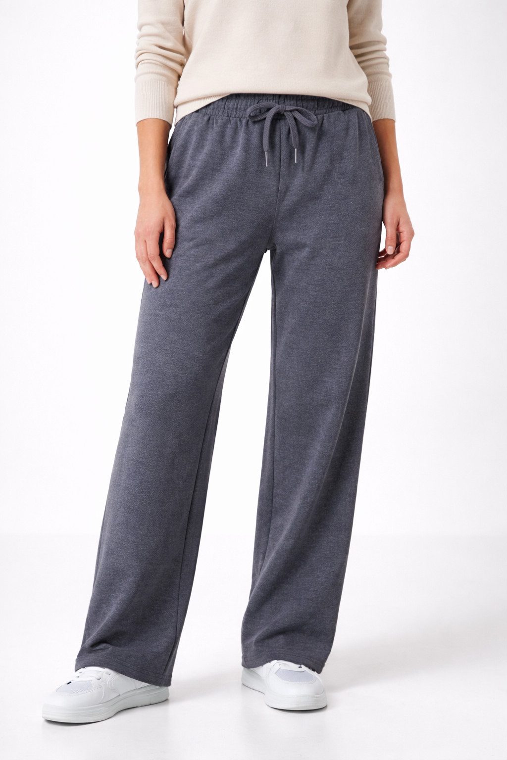 S&S Jogginghose Damen Sweathose Baumwolle Freizeit Sommer Hosen (Packung, 1-tlg., jogginghose für damen) mit High Waist & modernem Wide Leg Schnitt