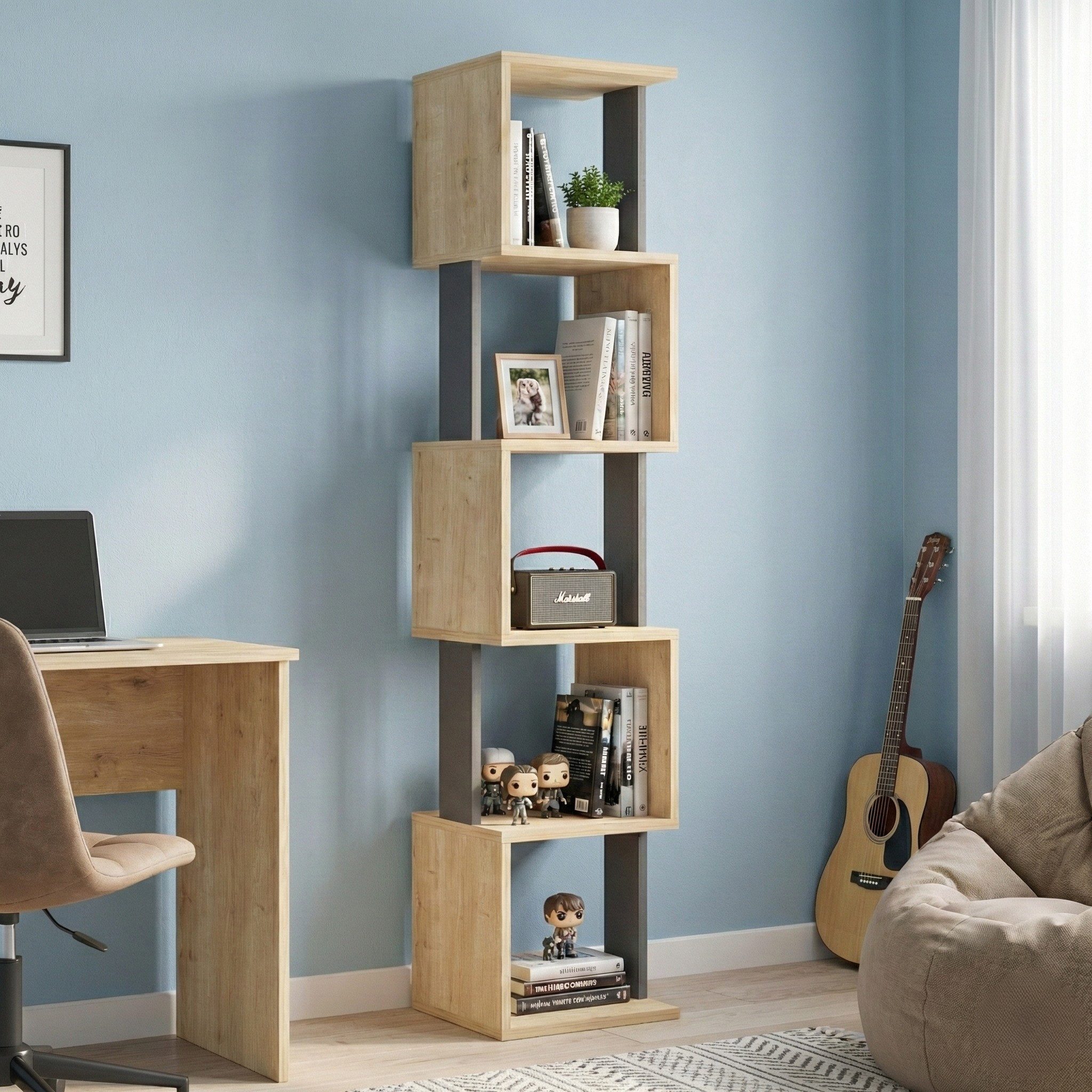 Skye Decor Bücherregal Boho, 1-tlg., 5 Ablage Offenes Regaldesign