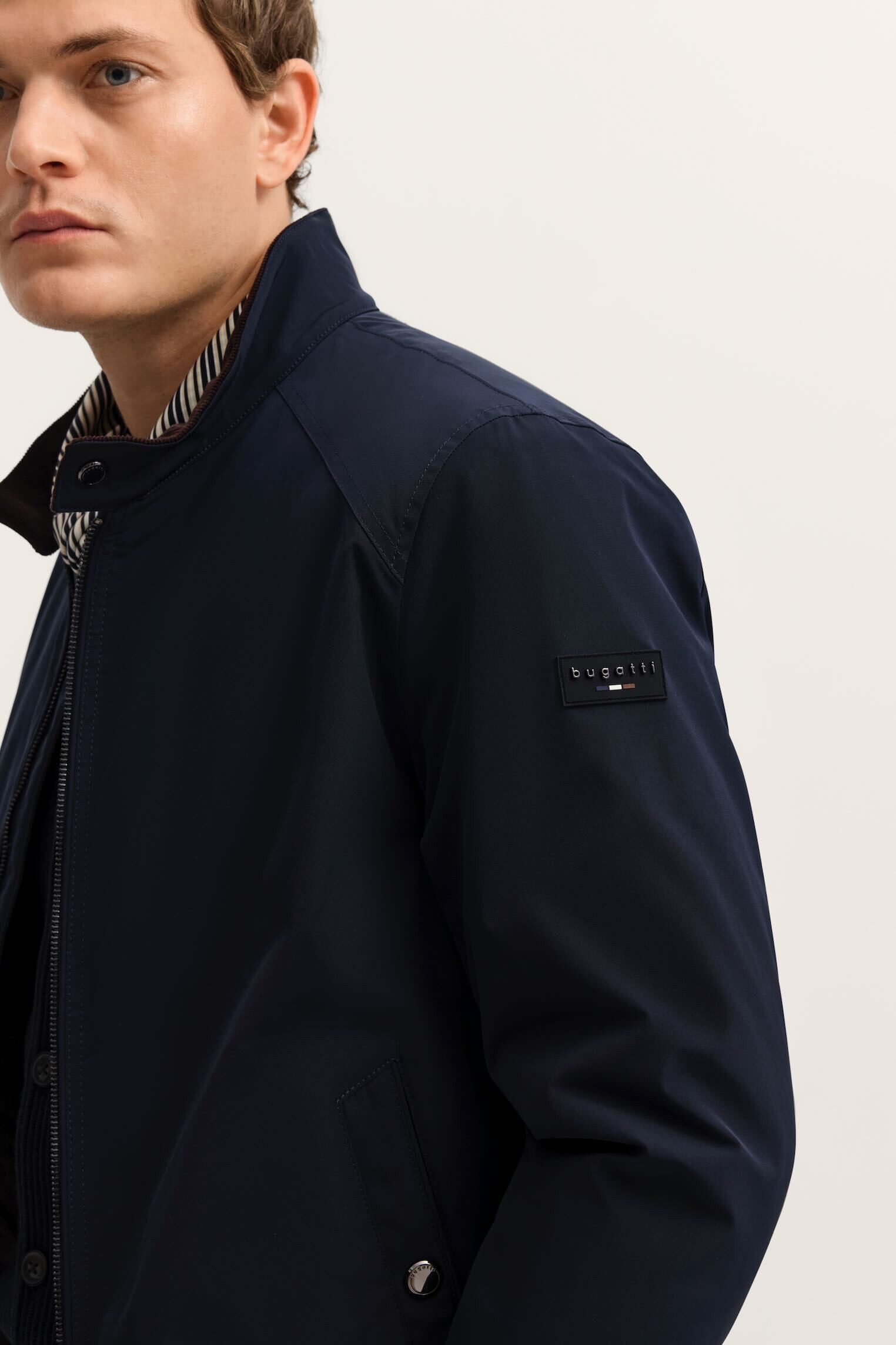 bugatti Blouson Regular Fit wasserabweisend mit Cord-Details