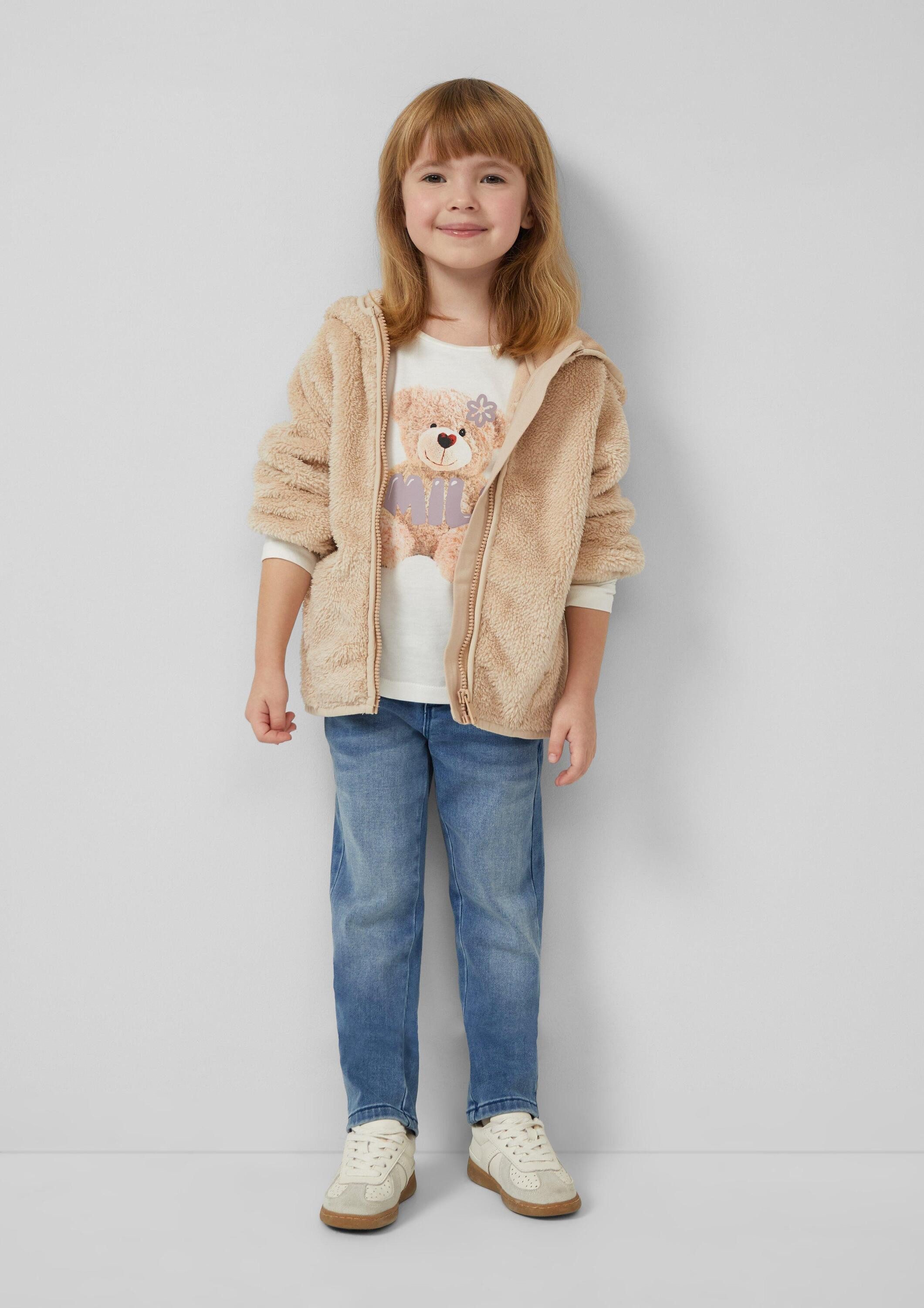 s.Oliver Langarmshirt T-Shirt Longsleeve mit Frontprint