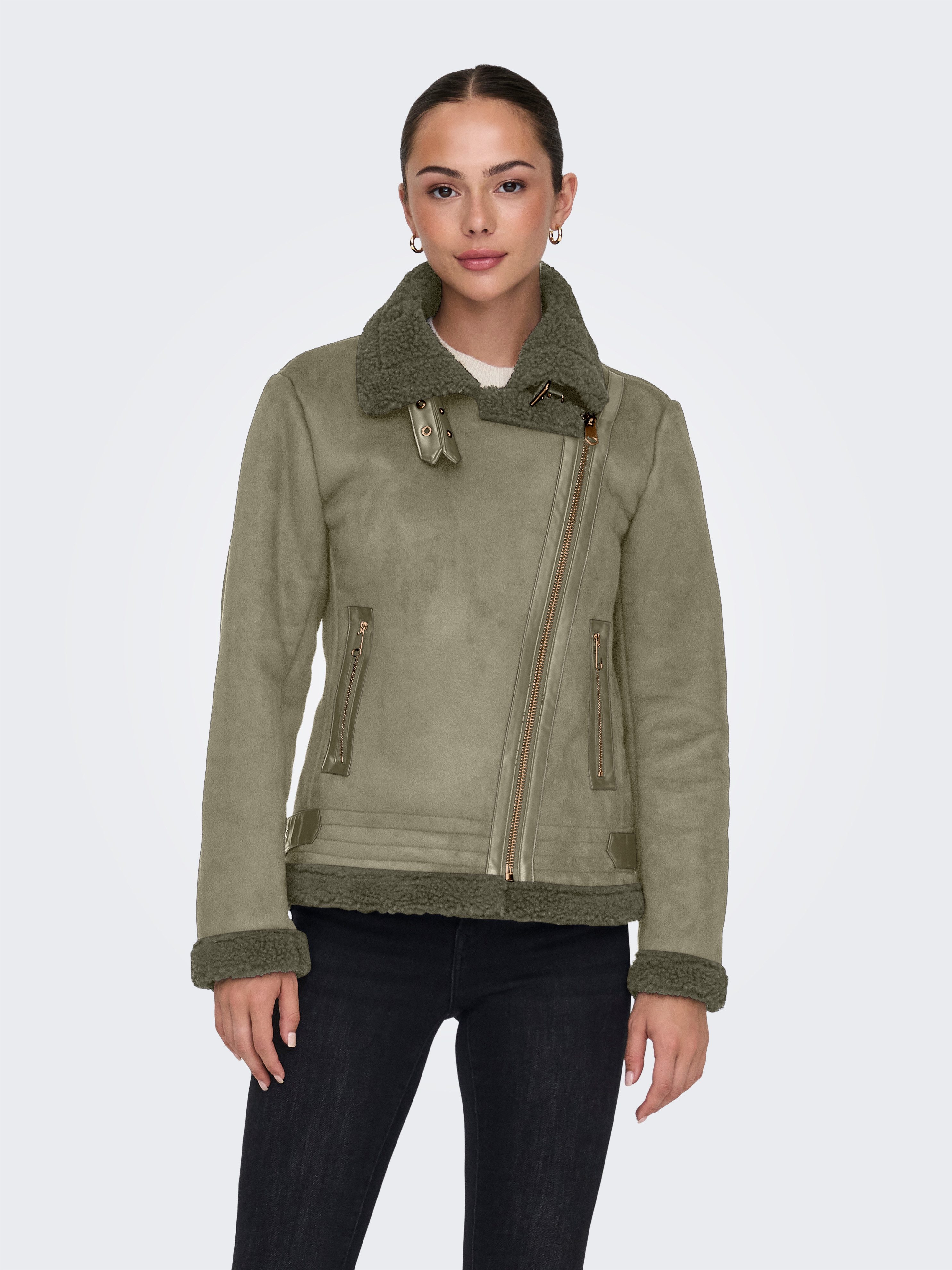 ONLY Lederimitatjacke ONLNEWDIANA AVIATOR JACKET CC günstig online kaufen