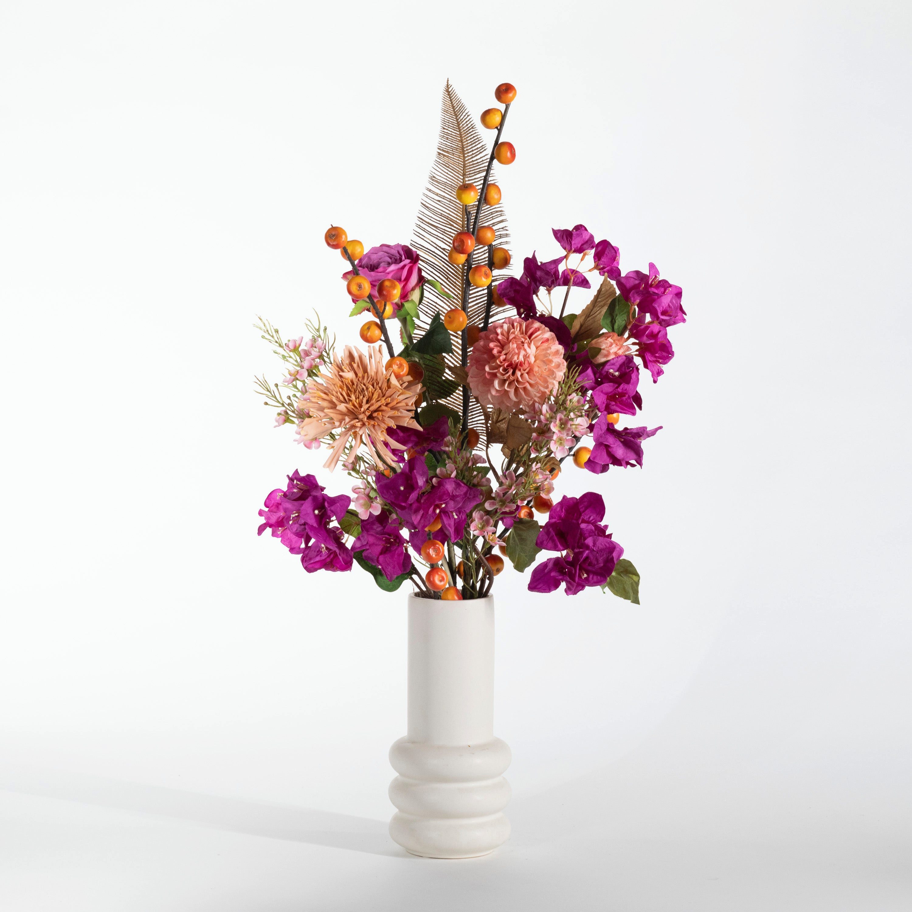 Kunstblume Künstlicher Blumenstrauß - Madrid, 70cm, aplanta