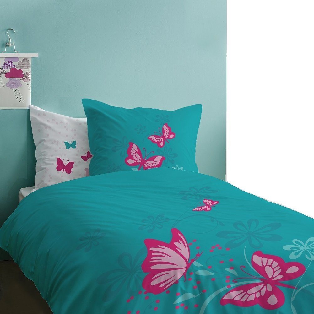 Familando Jugendbettwäsche mit Schmetterling Motiv Butterfly günstig online kaufen