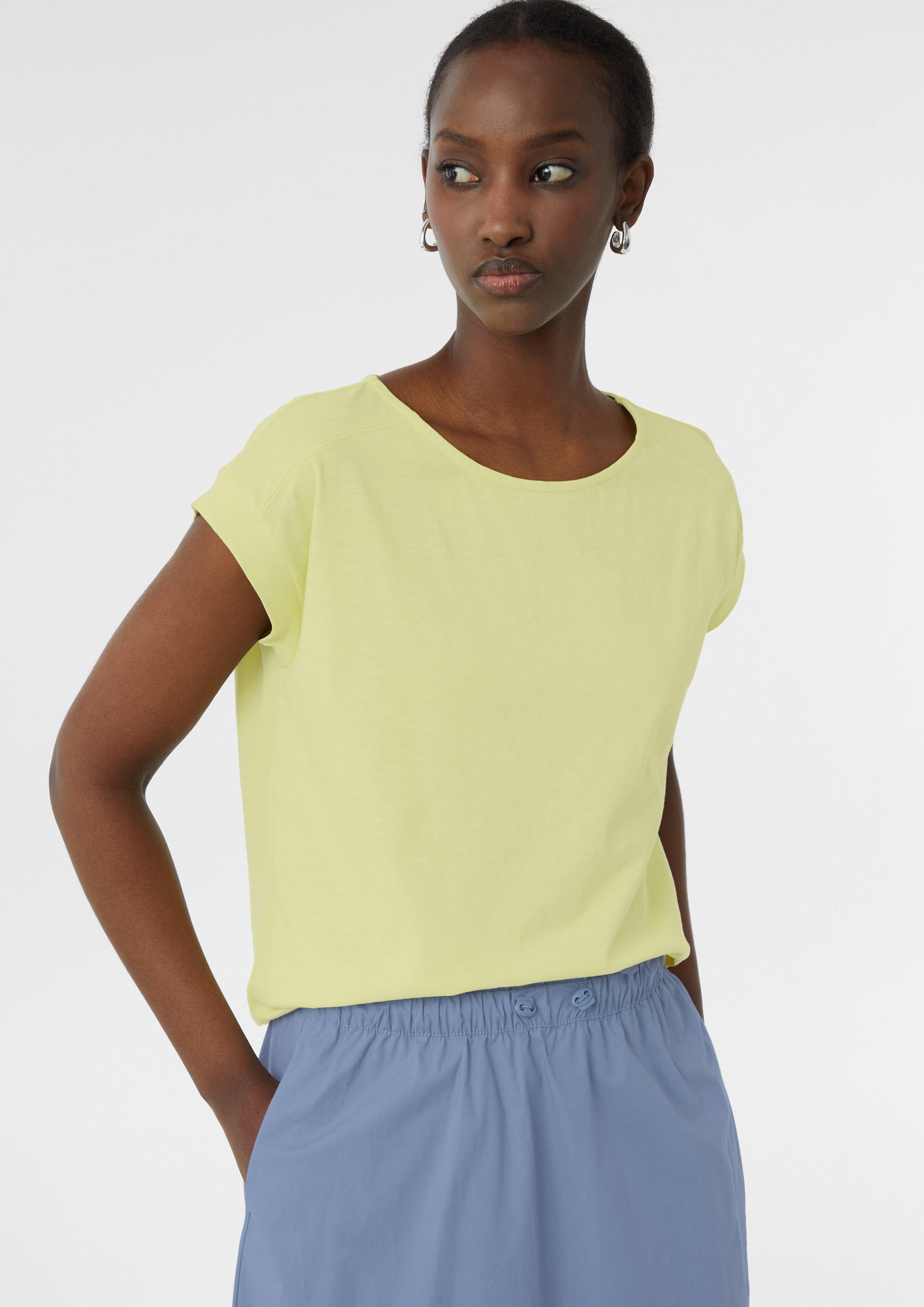 comma casual identity Kurzarmshirt Jersey-T-Shirt mit günstig online kaufen