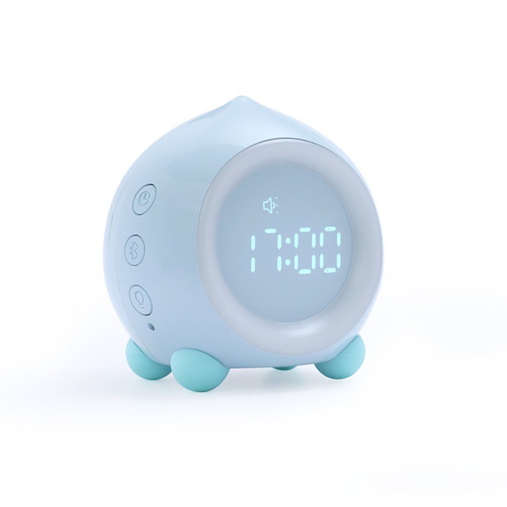 kreative Pfirsich-Smart-Wecker, blau MOUTEN Kinderwecker Studenten-Digitaluhr
