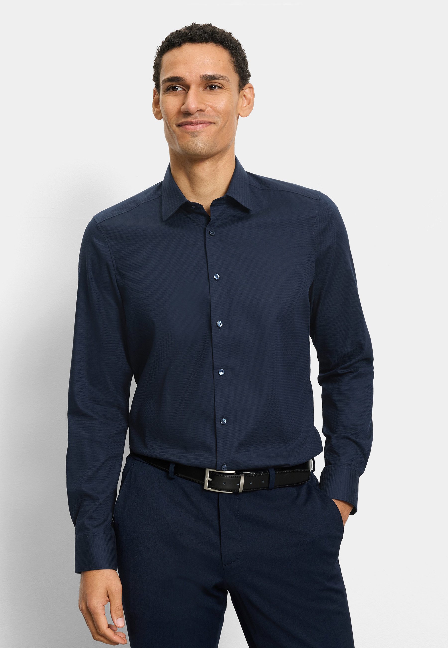 Businesshemd OLYMP Level Five, body fit, Kent mit extra langem Arm