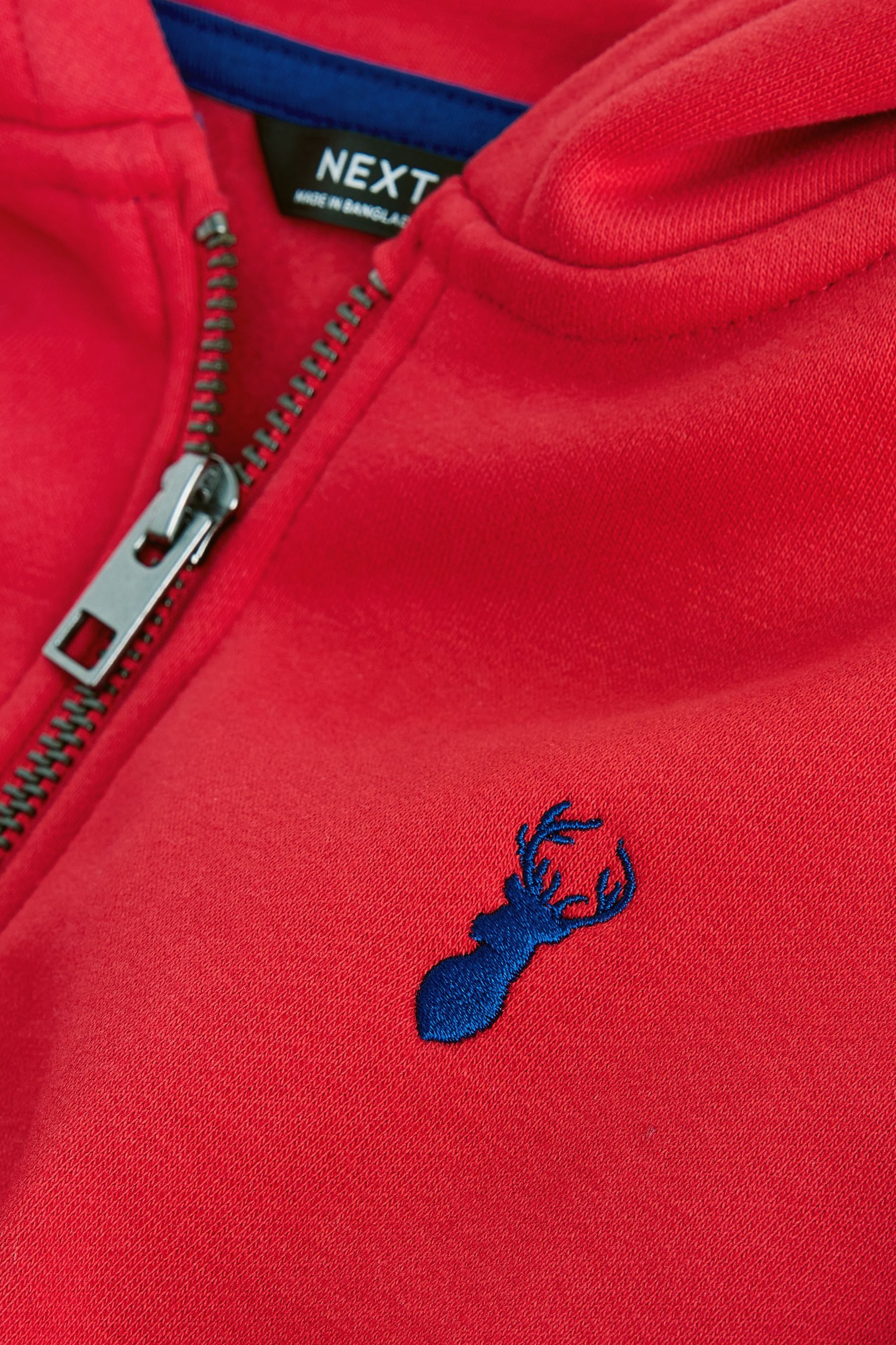 Next Kapuzenpullover Kapuzenjacke mit Reißverschluss und Hirsch (1-tlg)