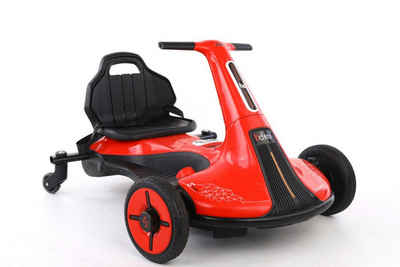 TPFLiving Elektro-Kinderquad eDrift Kart - Motor: 2 x 45 W - Akku: 1 x 12 Volt/7Ah, Belastbarkeit 60 kg, Kinderauto - Elektroauto - Elektro-Gokart - Farbe: rot