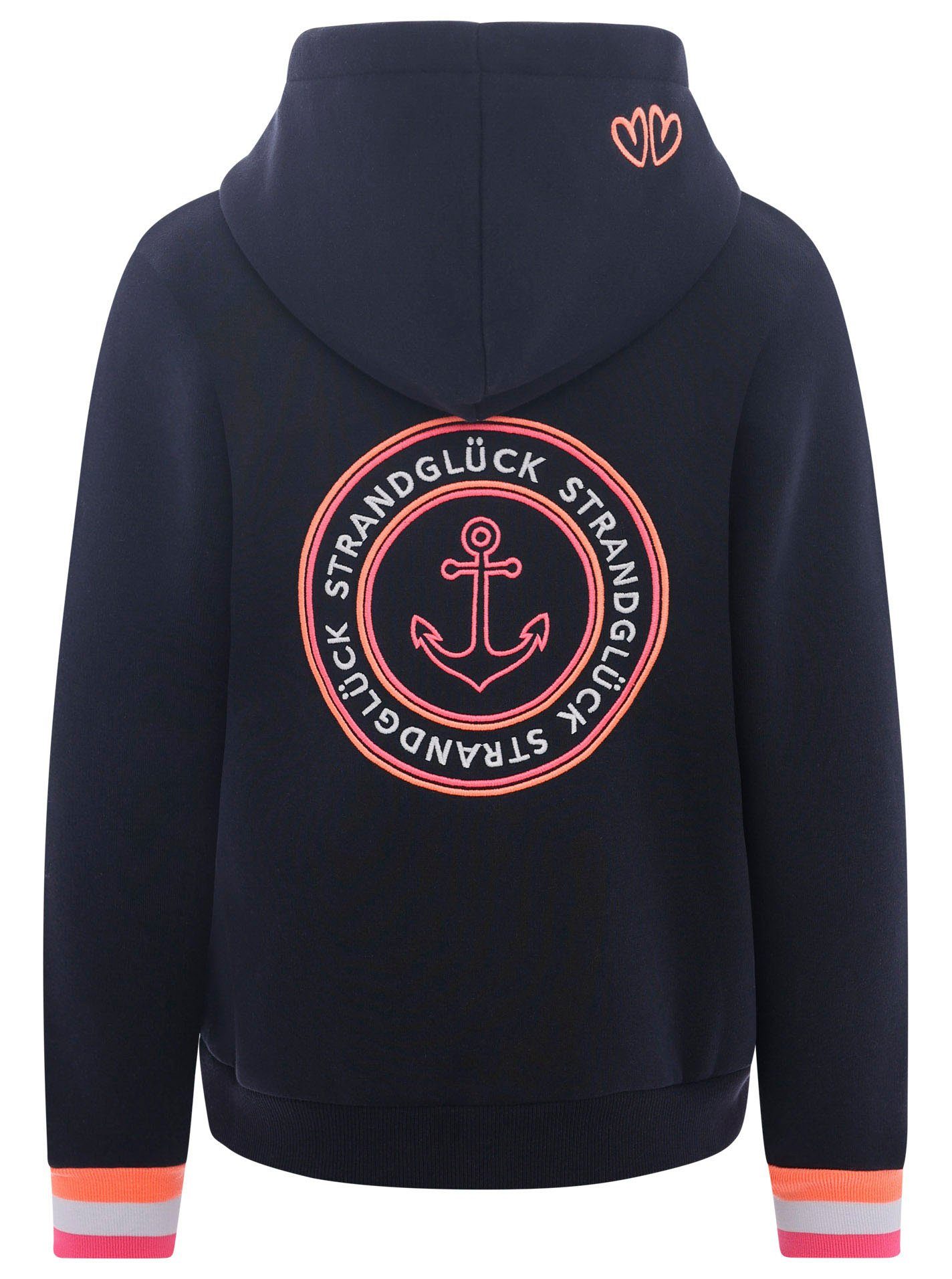 Zwillingsherz Kapuzensweatjacke Regular-Fit, Kapuze, Langarm, Reißverschlus günstig online kaufen