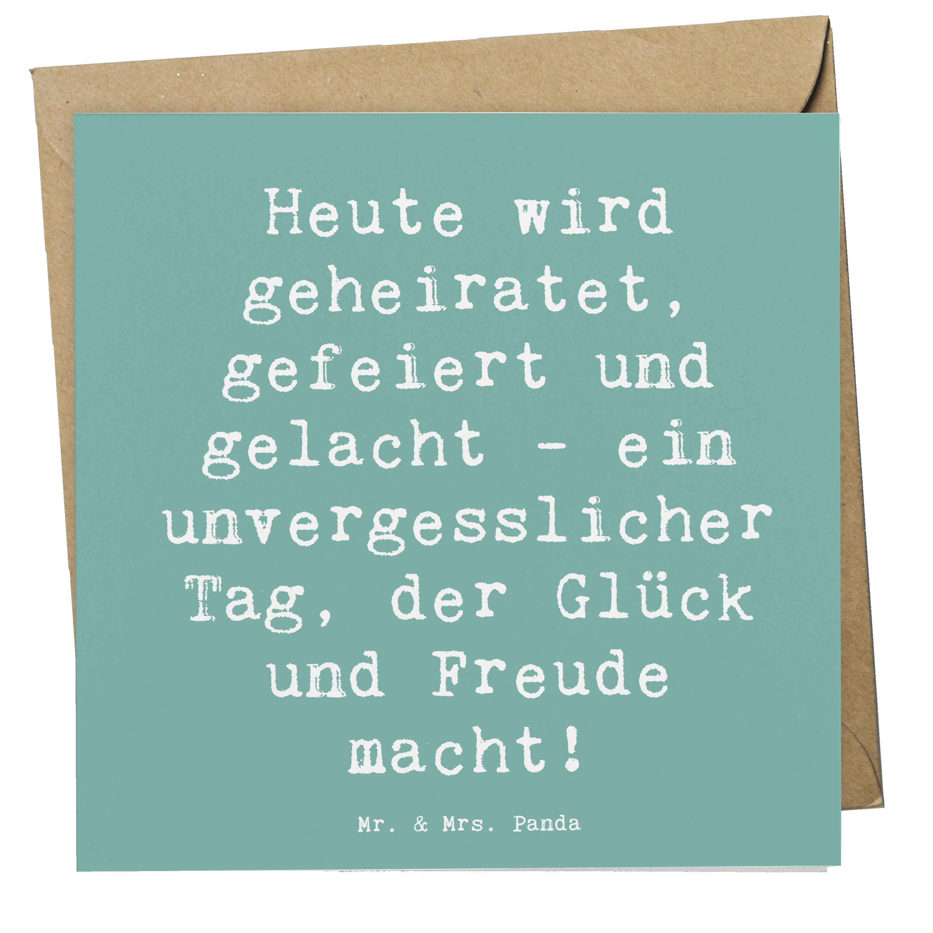 Grußkarte Hochzeitsfeier Freude - Meeresbrise - Geschenk, Hochzeitsfreude, Hoch