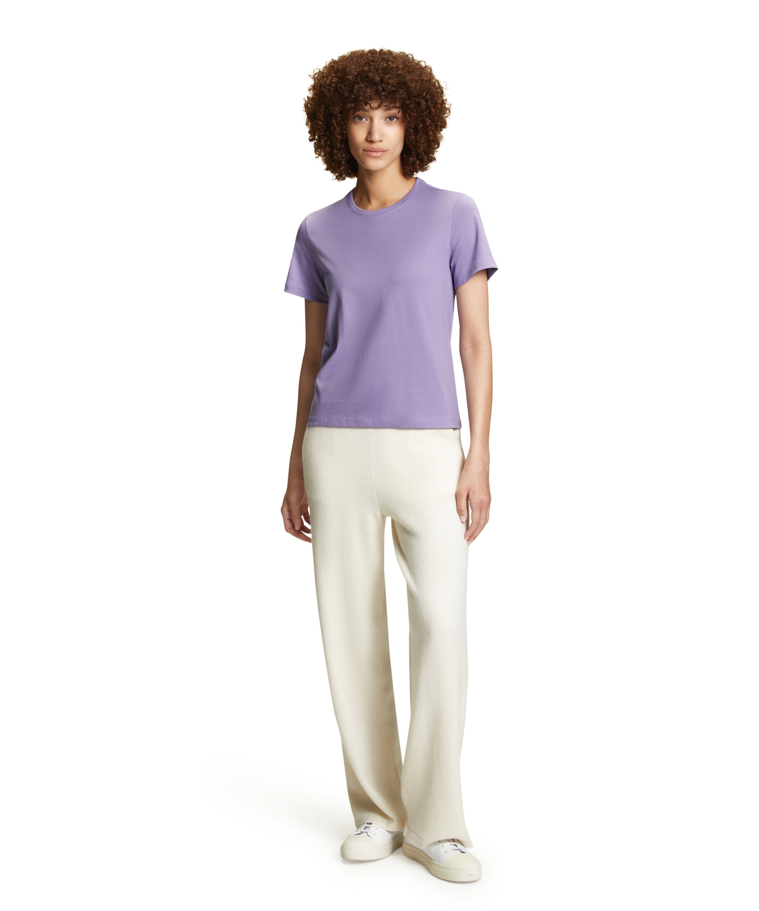 FALKE T-Shirt T-Shirt aus hochwertiger Pima-Baumwolle (1-tlg., 1) aus hochwertiger Pima-Baumwolle