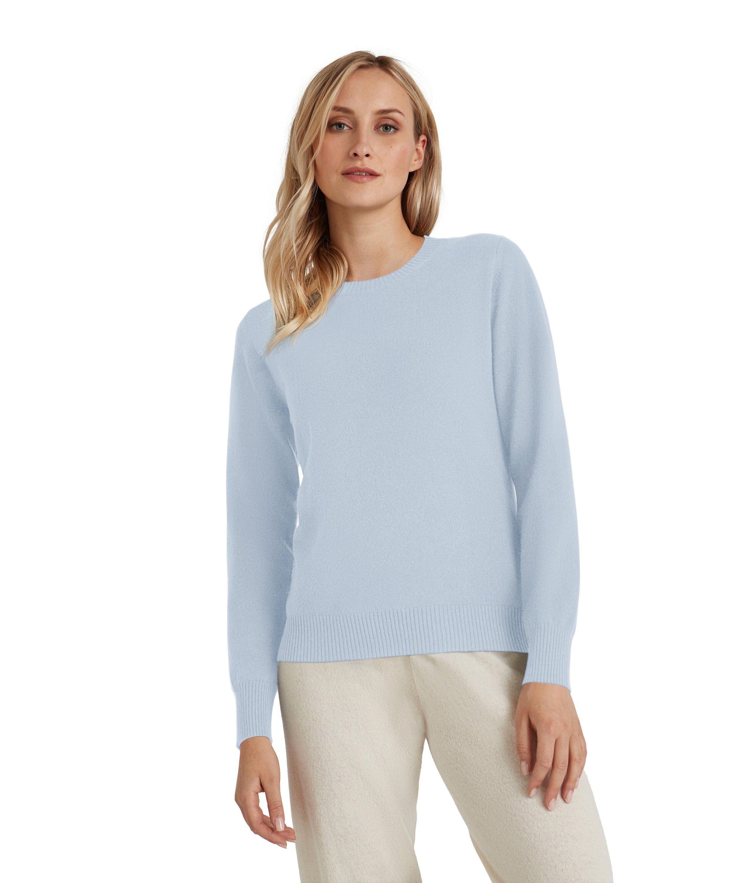 FALKE Strickpullover (1-tlg) aus reinem Kaschmir light blue (6594)