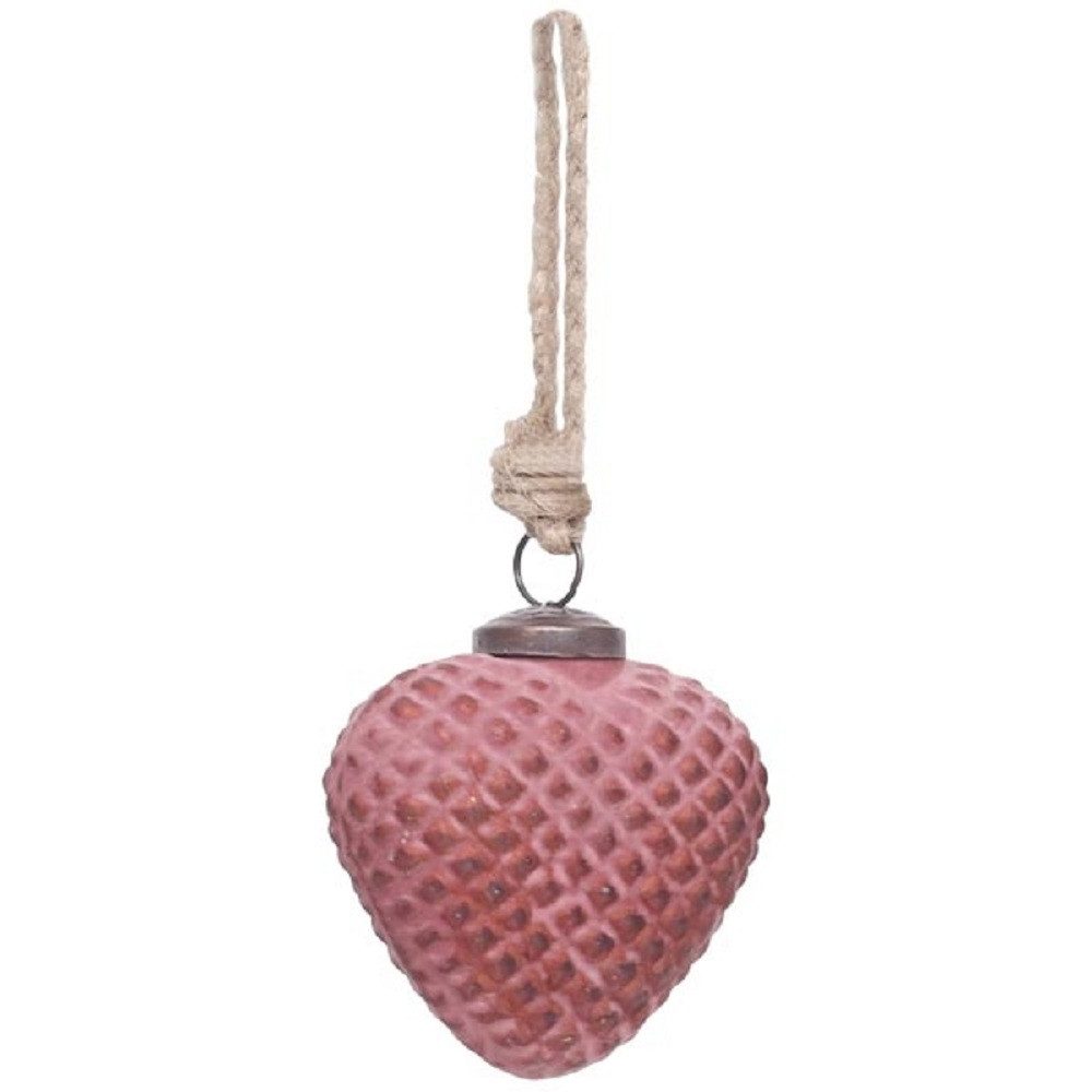 EXNER Dekoobjekt Exner Ornament Vitreous, burgunder, Glas, 9x3x8 cm, 258271