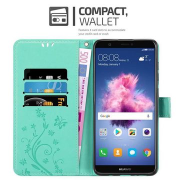 Cadorabo Handyhülle Huawei P SMART 2018 / Enjoy 7S Huawei P SMART 2018 / Enjoy 7S, Klappbare Handy Schutzhülle - Hülle - mit Standfunktion und Kartenfach